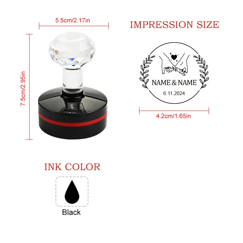 ختم زفاف قابل للتخصيص - أدوات صنع دعوة مخصصة للقرطاسية والحرف اليدوية وديكور الحفلات، هدية يدوية رائجة #2