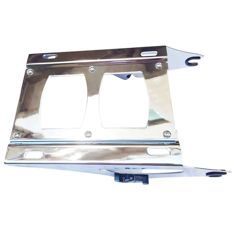 Detachable 2 Two Up Tour Pak Pack Mounting Luggage Rack with  Touring Road King Street Glide Road 2014-up,Chrome&Black