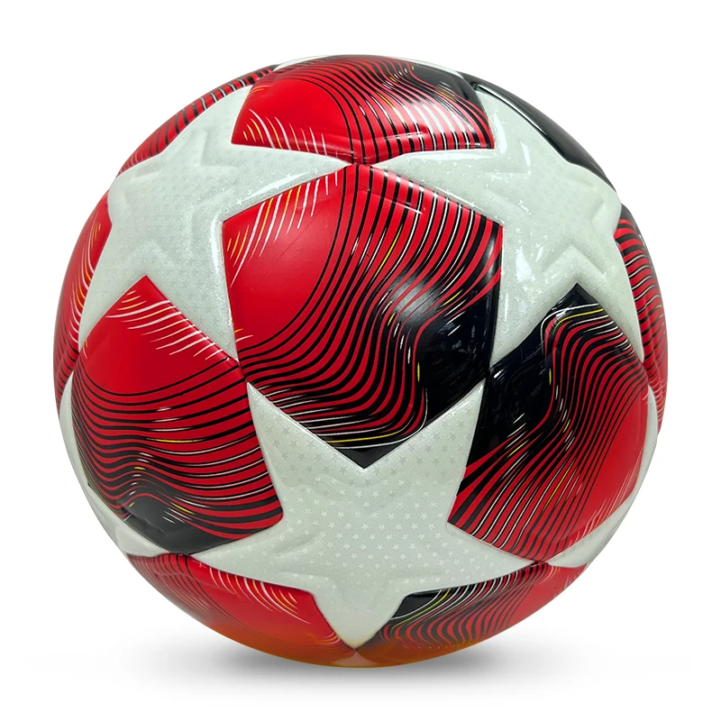 2025 Euro Soccer Ball Regular Size 5 Football Customizable Logo Professional Players' Sports PU Material Made for Sports Use