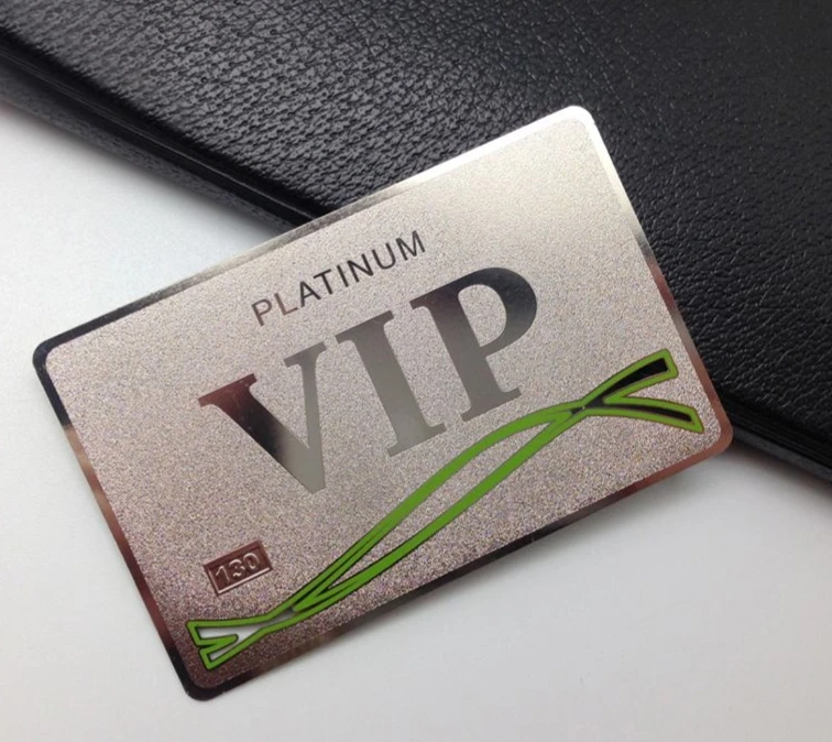 

50PCS Customized 2025 New Product LOGO Stainless Steel Polishing and Drawing Business Card Festival Metal Card
