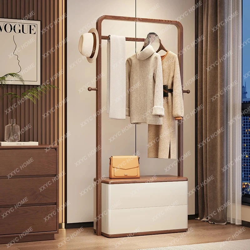 

TTTTAsh Деревянная вешалка от пола до потолка Спальня Гостиная Простая бытовая вешалка для одежды Вешалка для хранения одежды