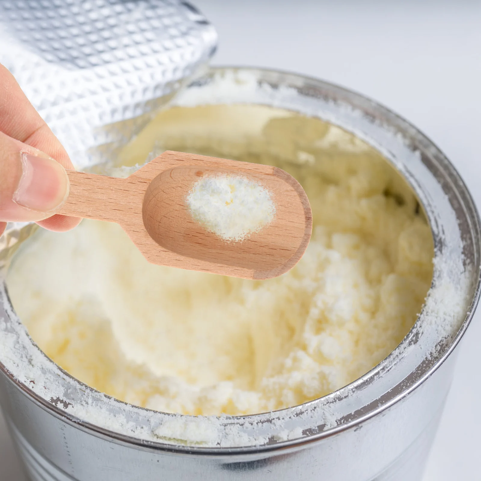 

5Pcs Mini Wooden Spoons Ecofriendly Tea Coffee Flour Sugar Candy Scoops Practical Home Kitchen Accessories