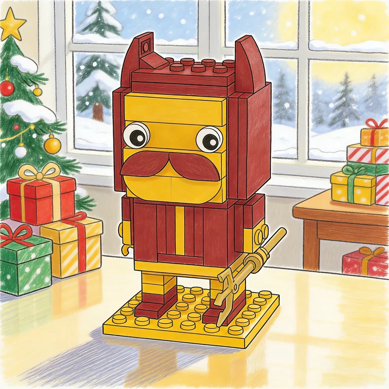 124 قطعة MOC سباركي صن الشيطان Brickhead Brickheadz نموذج بناء هدية الكريسماس كتل البناء لتقوم بها بنفسك فكرة اللعب الإبداعية