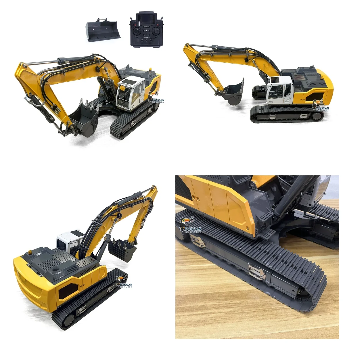 

1/14 XDRC 945 RC Hydraulic Excavator Electric Digger Trucks Remote Vehicle Car Toys Accessories Metal Bucket Spare Parts TH22682