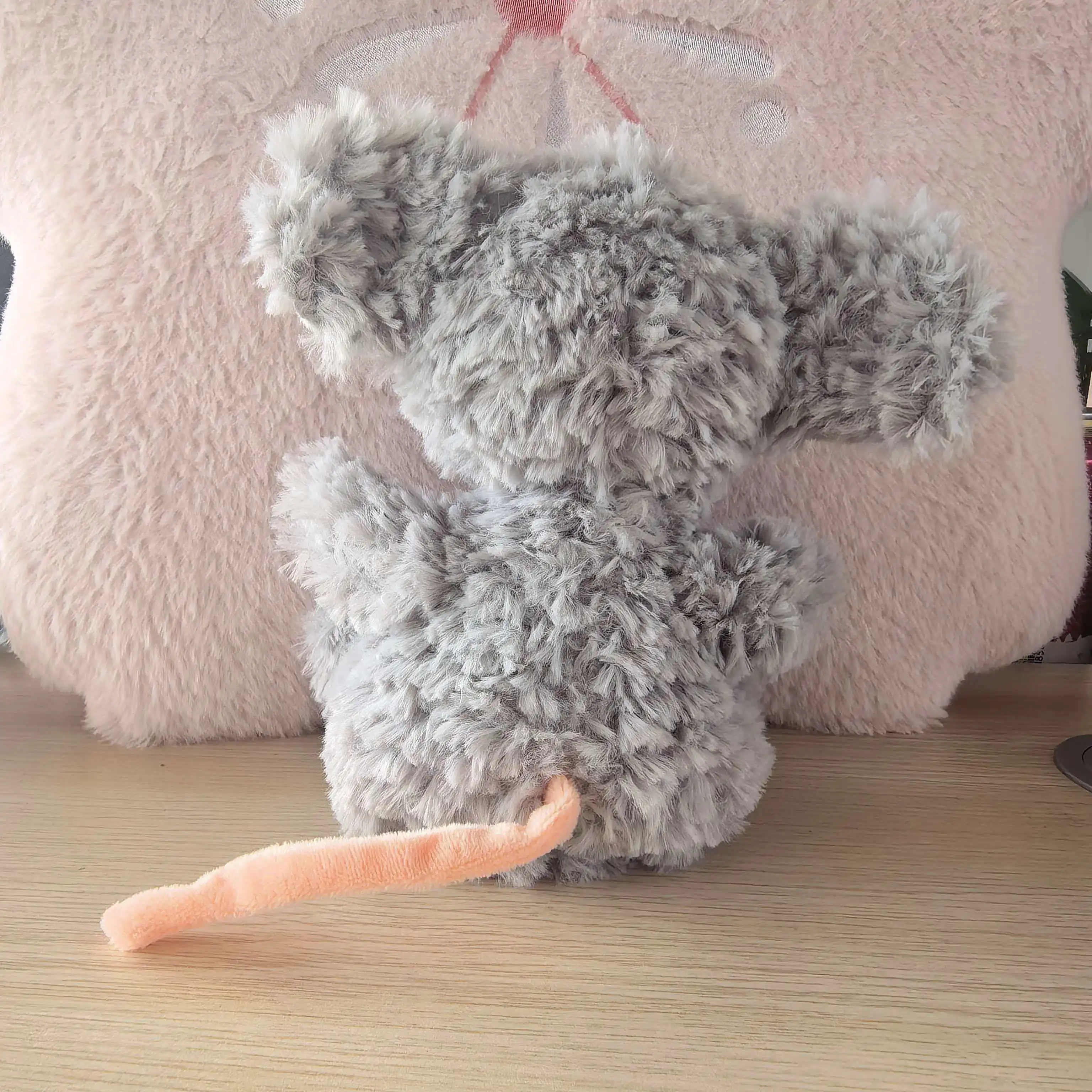 15 cm lebensechte Maus-Plüschfigur, niedliche, intelligente, flauschige Haustierpuppe, zum Kuscheln, als Heimdekoration, hochwertige Geschenke – Detail 3