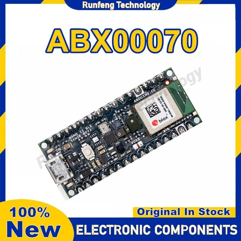 ARDUINO NANO 33 BLE SENSE REV2 COM CABEÇÕES ABX00070 NRF52840 placa de desenvolvimento Novo Original em estoque