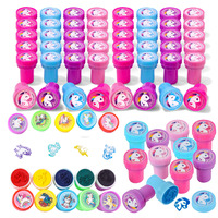 10/20/30pcs Unicorn Seal Stamps Party Favor Birthday Gifts for Kids Goody Bag Fillers Classroom Rewards Prizes Unicorn Stampers