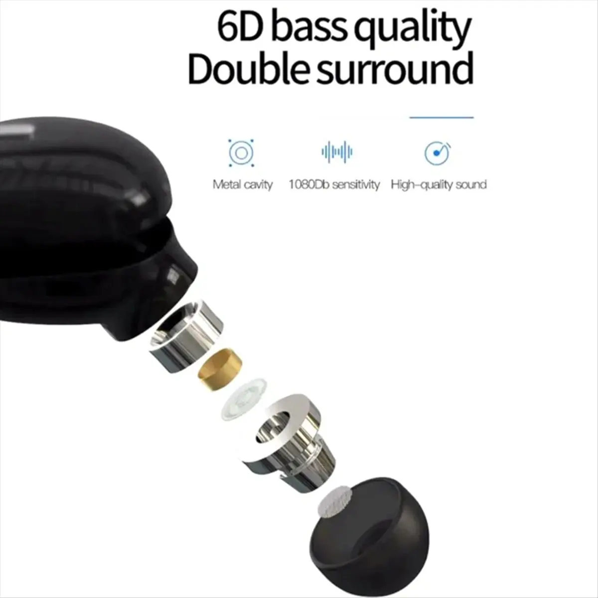 Budget-Friendly Wireless Bluetooth Single Ear Sports Bluetooth Headset with Microphone Hands-Free In-Ear Headset