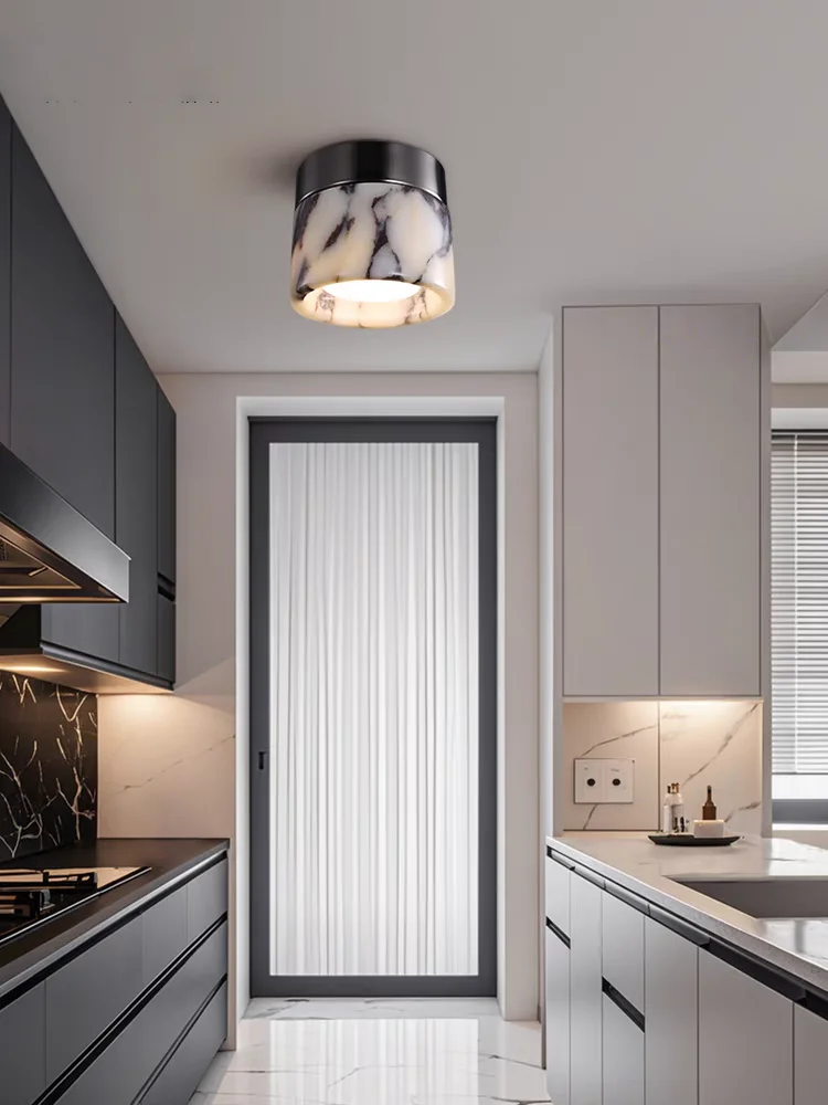 Balcony Aisle Ceiling Light Bulgari Luxury Stone Advanced Sense Entrance Hallway Cloakroom LED Ceiling Lights
