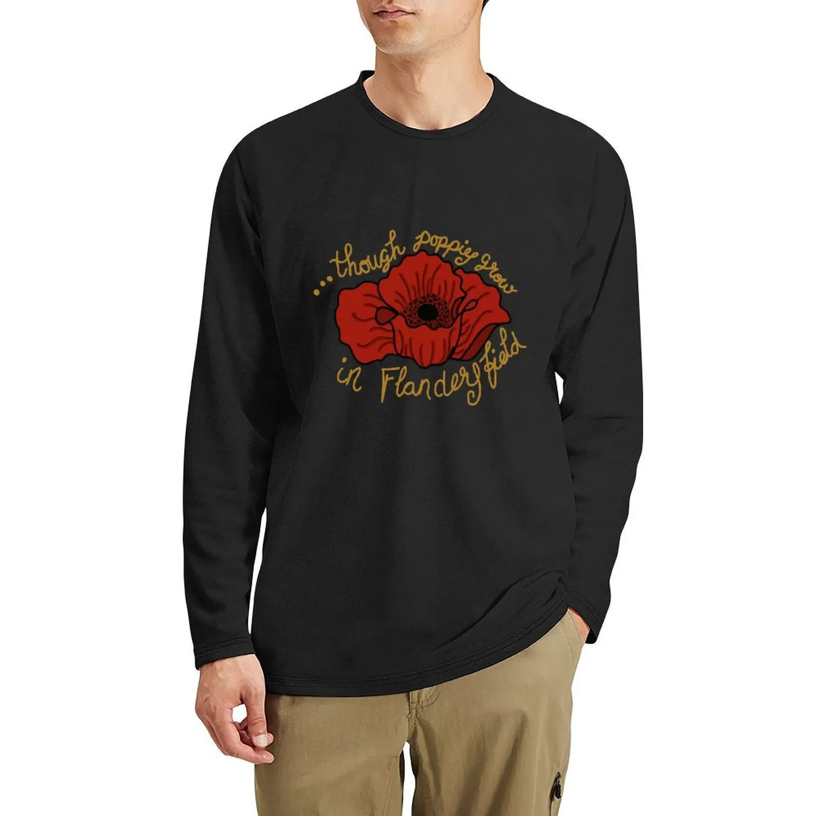 

Flanders Field Long T-Shirt cute tops sweat shirt custom t shirts design your own kawaii clothes tshirts for men