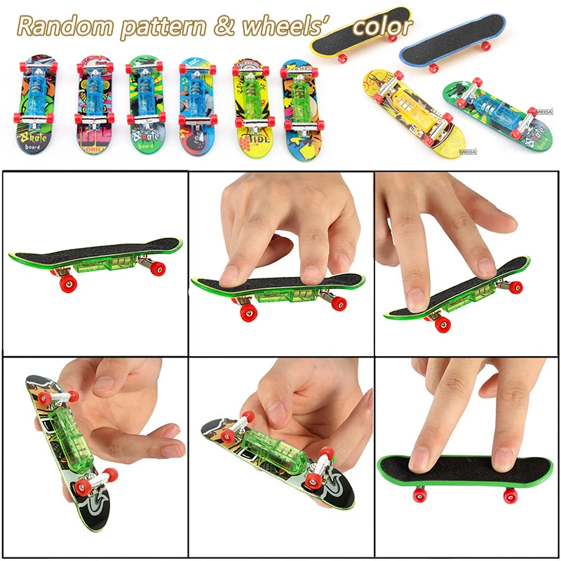 

Mini Finger LED Skateboards for Kids Set Light up Fingerboard Hand Skateboard for Creative Fingertips Sports Finger Skater Gifts
