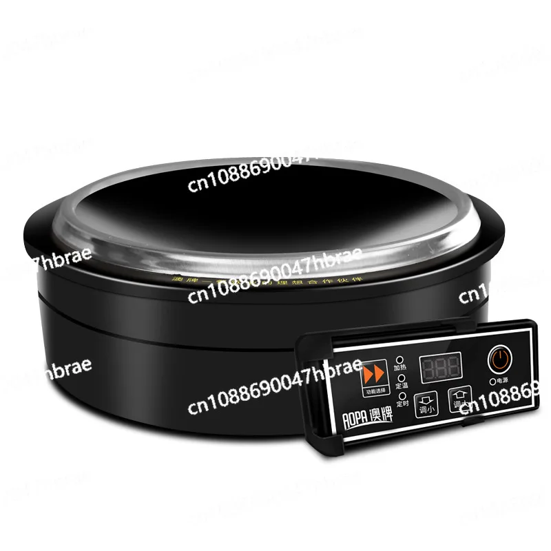 High Power Battery Stove Round Embedded Commercial Iron Pot Blunt Concave Induction Cooker 2500W