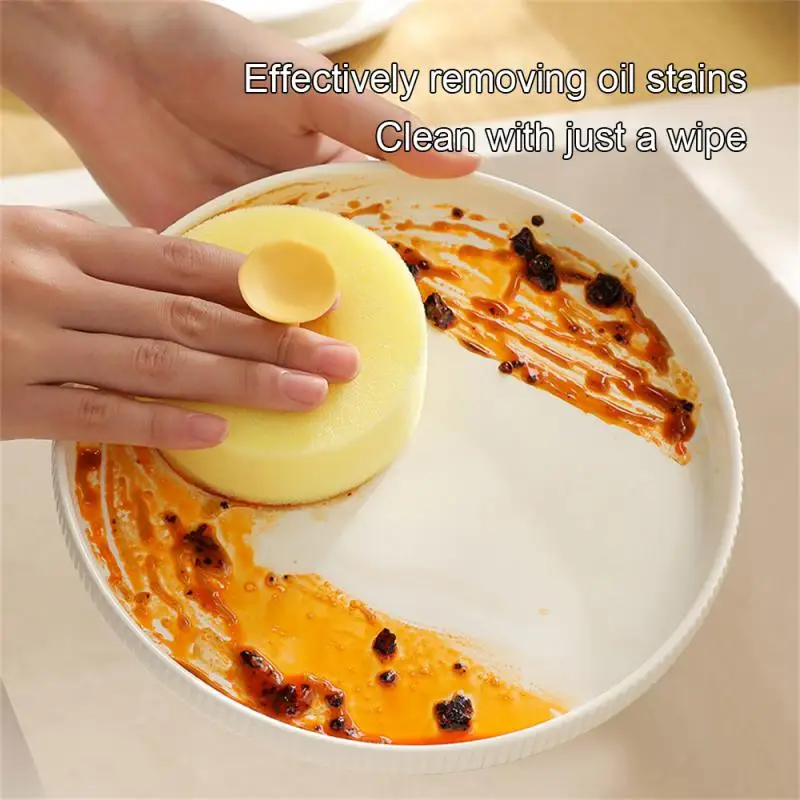 Kitchen Cleaning Brush Select Materials Durable Quick Stain Removal Clean Convenient Suction Cup Efficient Cleaning Dishcloth