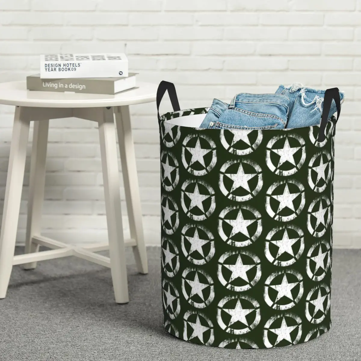 

Laundry Collector America Army Military Star Foldable Laundry Basket Large Storage Children Washing Basket Home Organizer