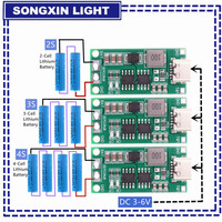 Multi-Cell 2S 3S 4S Type-C To 8.4V 12.6V 16.8V Step-Up Boost LiPo Polymer Li-Ion Charger 7.4V 11.1V 14.8V 18650 Lithium Battery
