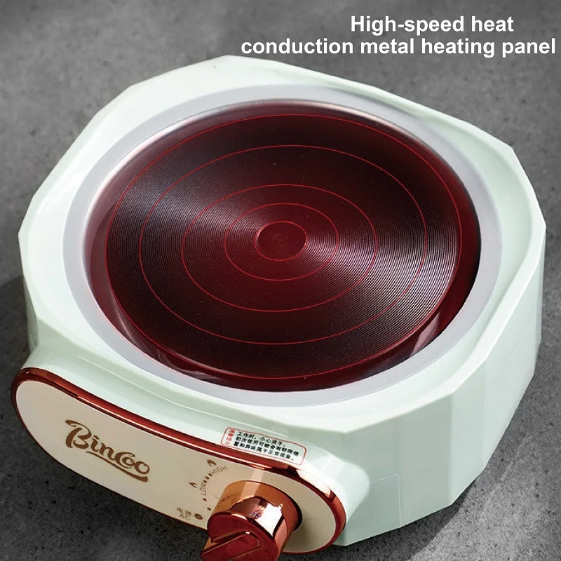 Pote moka 600w, fogão elétrico especial para fabricação de café, base aquecedor, ajuste de 2 velocidades, máquina de chá doméstica, mini caldeira de água portátil