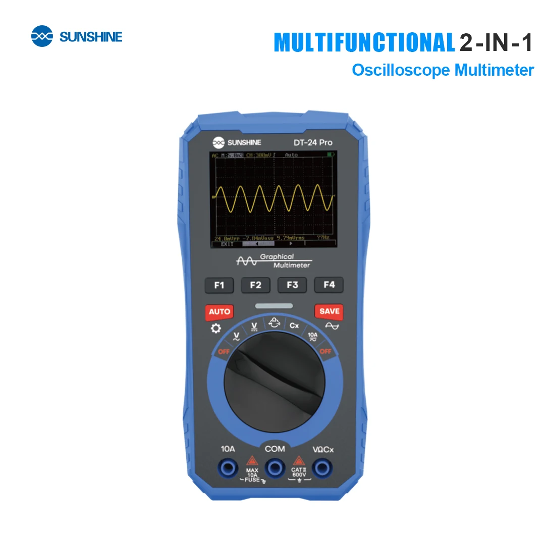 

Sunshine DT-24 Pro Многофункциональный цифровой осциллограф-мультиметр для мобильного телефона ЖК-дисплей Проблема Точное позиционирование Ремонт