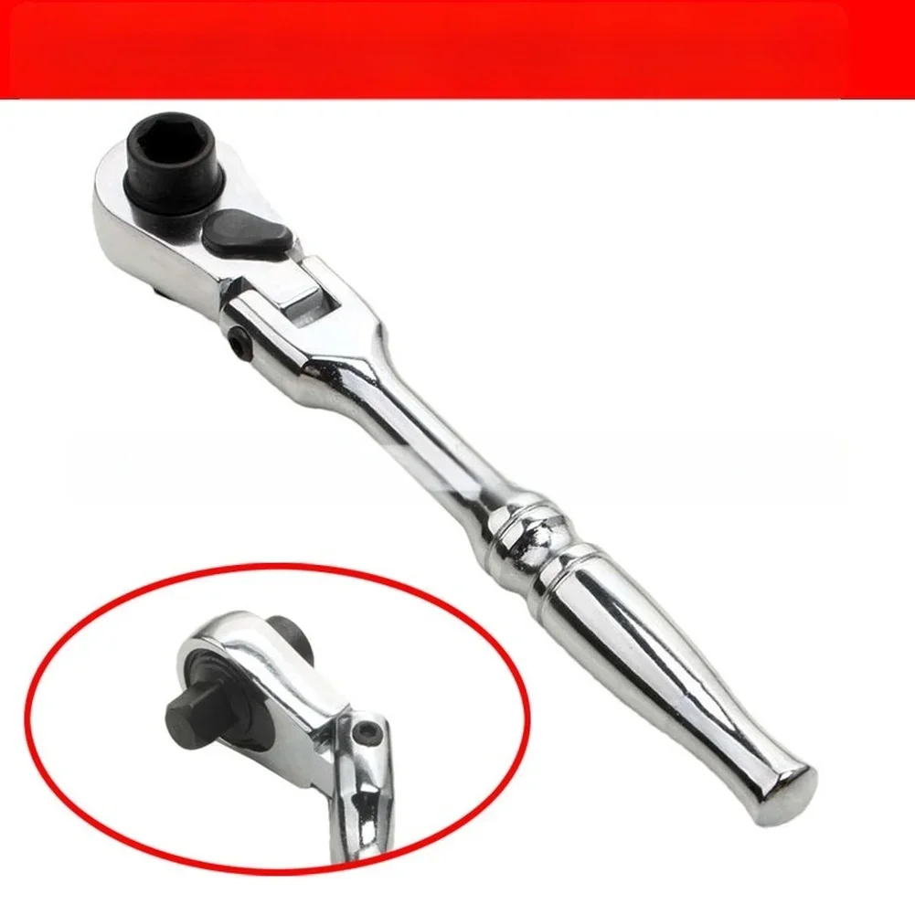 

1/4 inch Flexible Swivel Head Ratchet Wrench For MINI Size 72 Tooth Reversible Mechanism for Easy Tightening Loosening