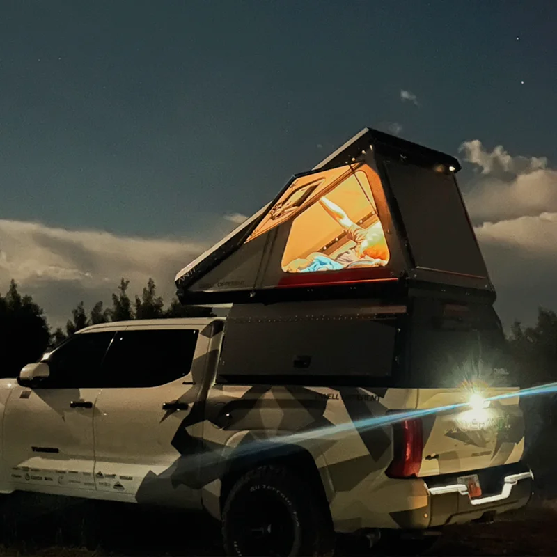 Overland Pickup Truck Pop up Camper Wedge Lightweight Waterproof Ranger Tacoma Hilux Professional Manufacturer