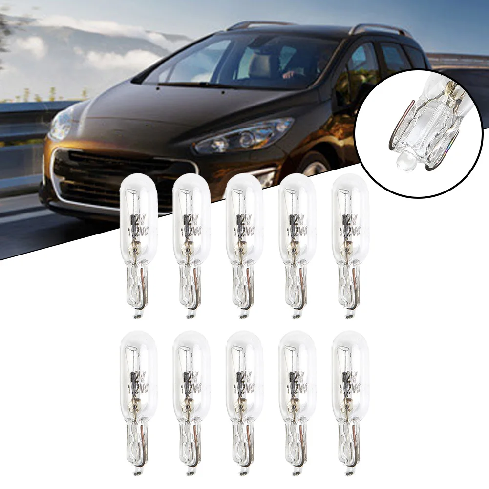 10PCS White T10 286 Clear Signal Lamp Glass 12V 1.2W Car Bulb Auto Light Car Dashboard Light Bulb Or Instrument Panel Bulb