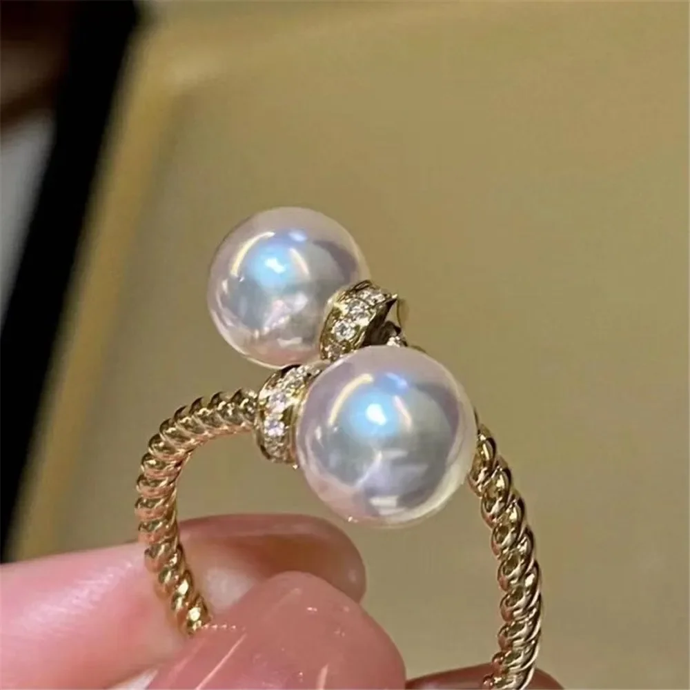 

Wholesale Classic 925 Silver Ring Accessorie Settings Adjustable Blank Pearl Ring Setting Base For Women Diy Jewelry Making J065