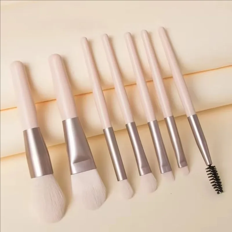 8Pcs Makeup Brush Set Makeup Concealer Blush Loose Powder Eye Shadow Highlighter Foundation Beauty Tools
