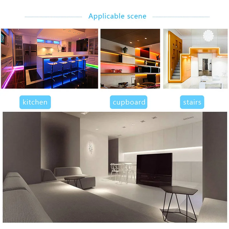 12V LED Strip SMD 2835 5M LED Stripe Tape Light 60LED/M Warm White Flexible Strip Ribbon Home Decor Light