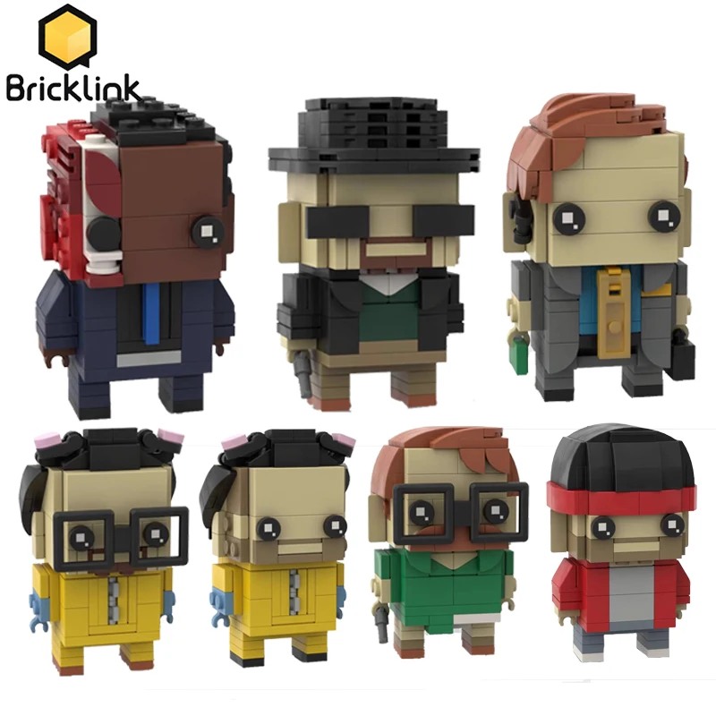 

Bricklink Ideas Movie Breaking Bad Action Figures Bricks Gustavo Saul Jesse Walter Brickheadz Sets Building Blocks Kid Toys Gift