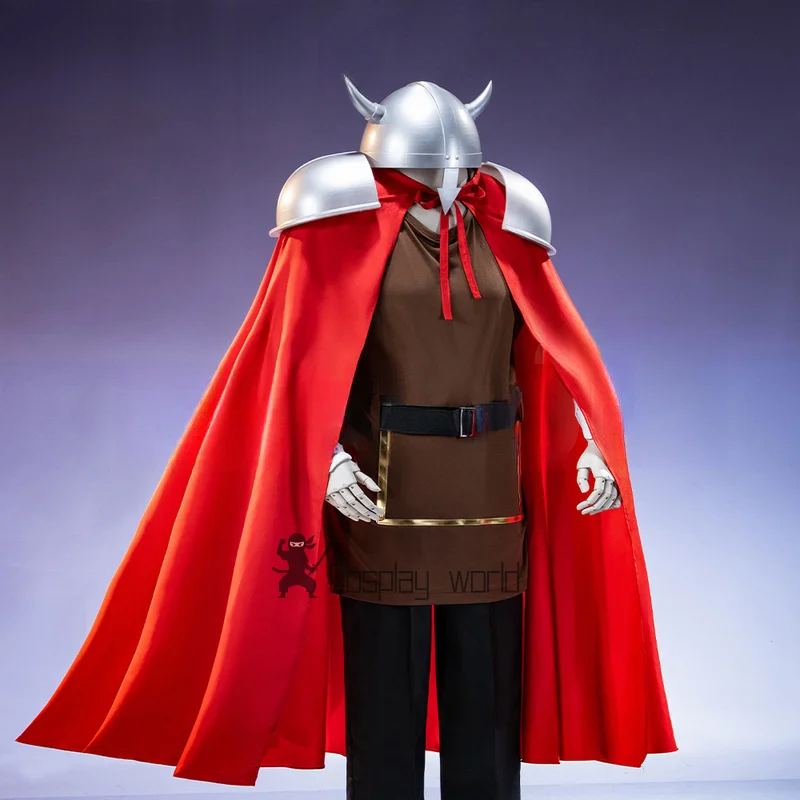 

Костюм для косплея Эйзена, аниме-косплей【S-2XL】DokiDoki-N, мужской черный костюм, шлем Эйзена, наплечные доспехи, красный плащ, большие размеры