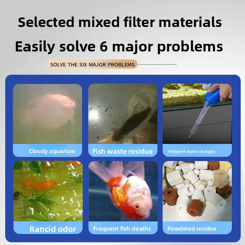 

SunSun Cerc Ring Biofilter Media for Fi Tank Aquarium Filter Material aron Stone Glass Ring Bacteria House