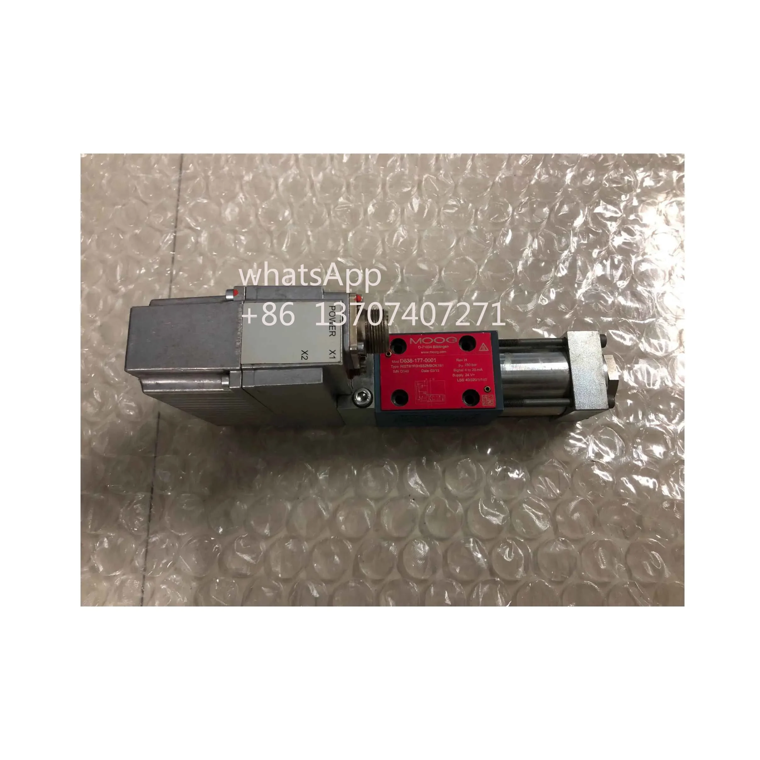 

Second-hand D638-177-0001 R02TB1F0HSS2MBOK1B1 Control valve