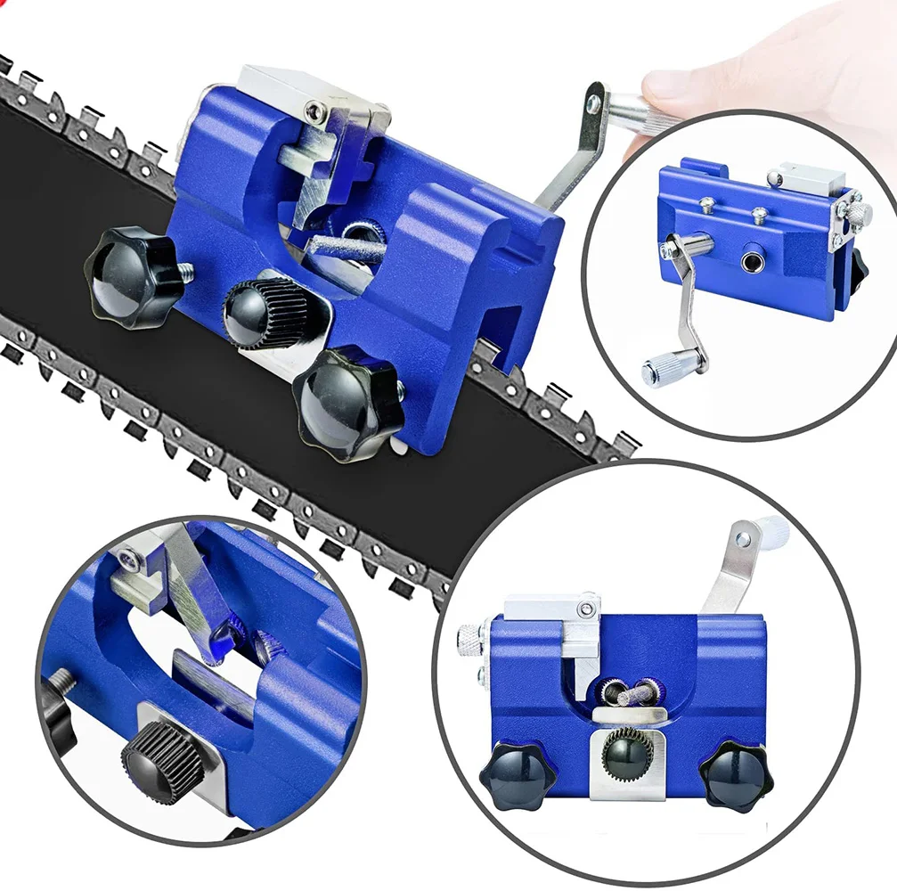 Chainsaw Sharpener Kit DIY Woodworking Tool Chainsaw Chain Sharpening Jig Suitable for All Kinds of Chain Saws and Electric Saws