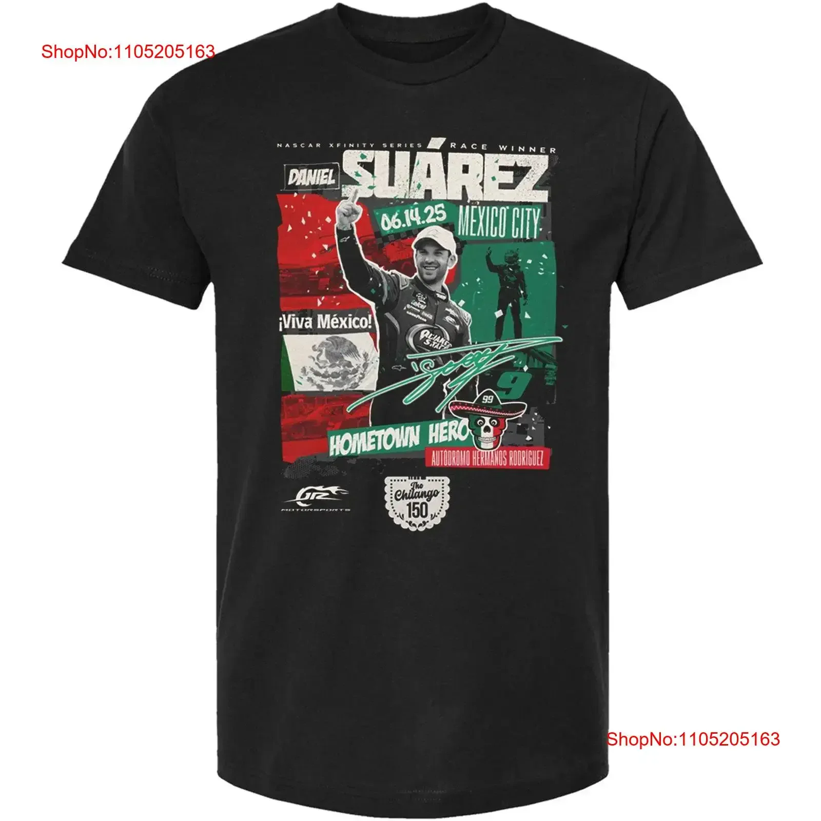 Daniel Suarez 2025 Mexico City Xfinity Series Race Win Hometown Hero T Shirt vintage Washed Slightly graphic Stylish Casual