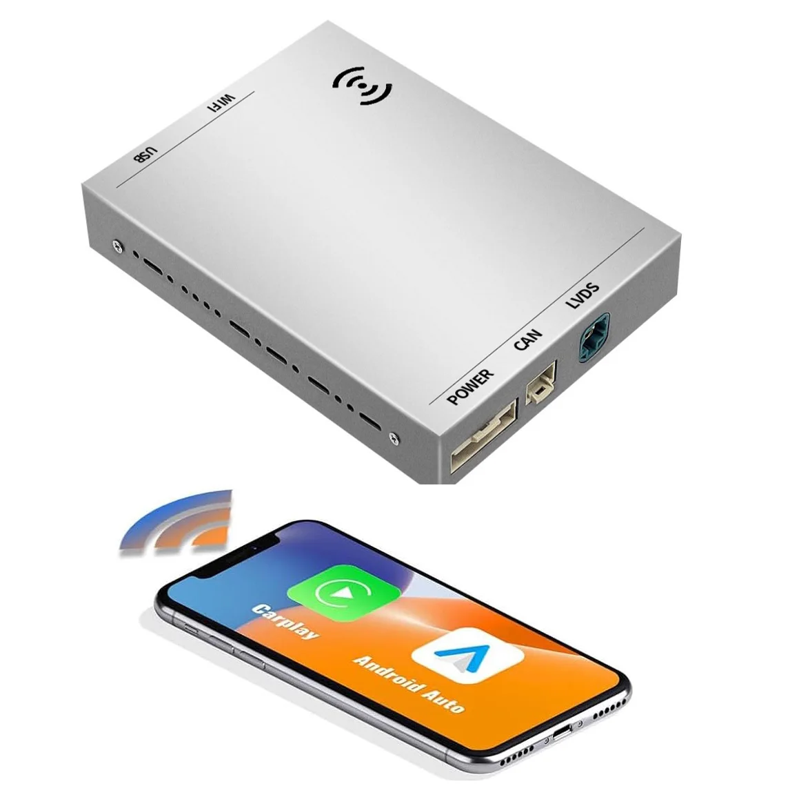 Wireless CarPlay Receiver SmartBox Android Auto Decoder for Land Rover Range Rover/Evoque/Discovery/Freelander/Jaguar XE XF XJL
