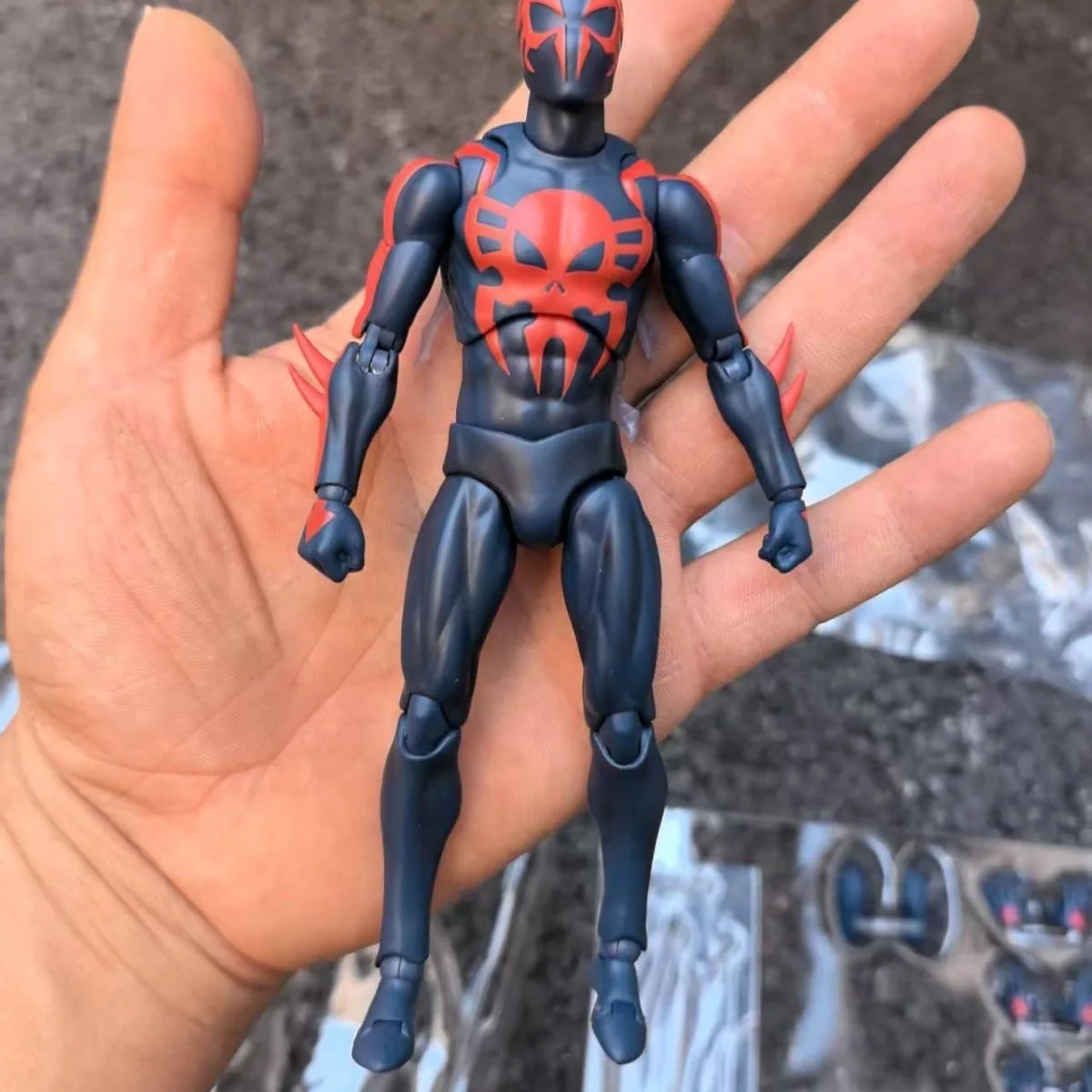 Hot Anime Mafex 239 Spider Man 2099 versión cómica figura de acción conjunta pieza de mano móvil modelo coleccionable de escritorio juguete niños regalo