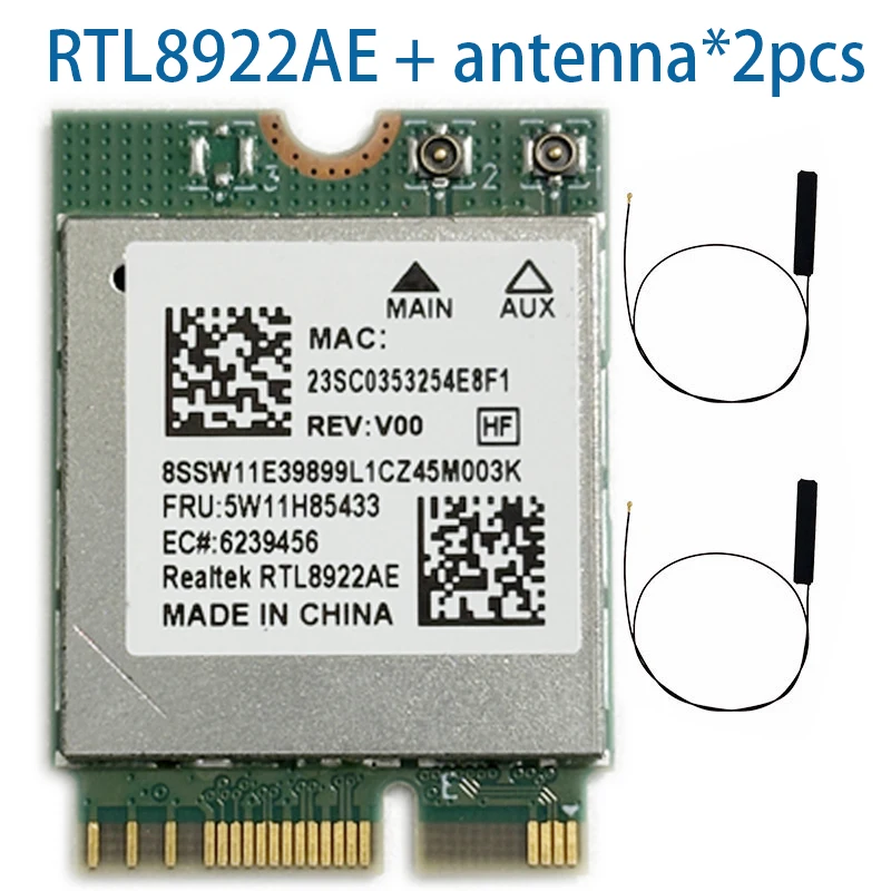 Placa de rede MT7902 WIFI 6E BT5.2 de baixa latência para laptop de mesa e PC industrial garantindo