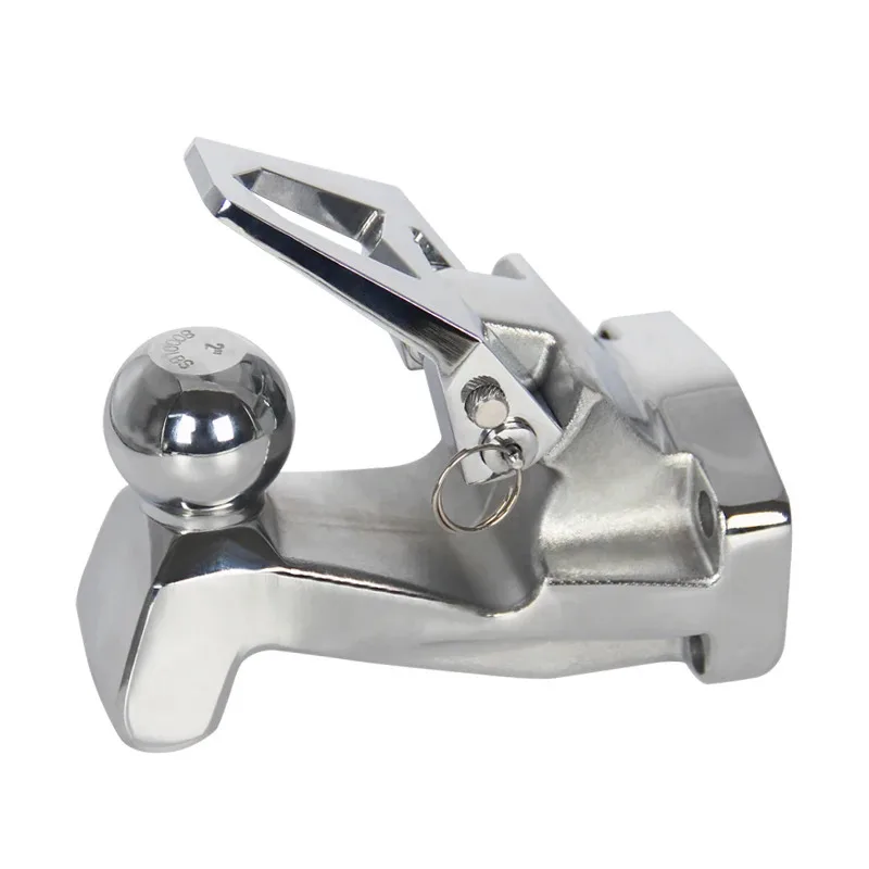 Snake Trailer Hitch Forged Towing Hook Pintle Hook With 8000LBS 2inch Trailer Ball Off Road Trailer Accessories