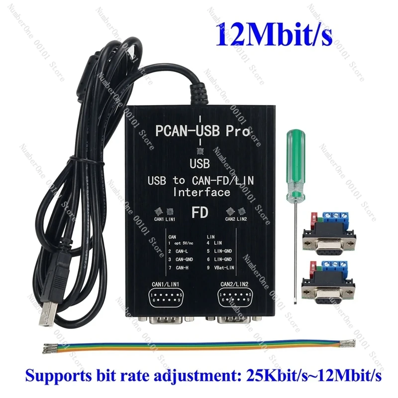 PCAN-USB Pro PCAN FD PRO USB To CAN Adapter 2CH CAN FD Compatible With IPEH-004061 For PEAK