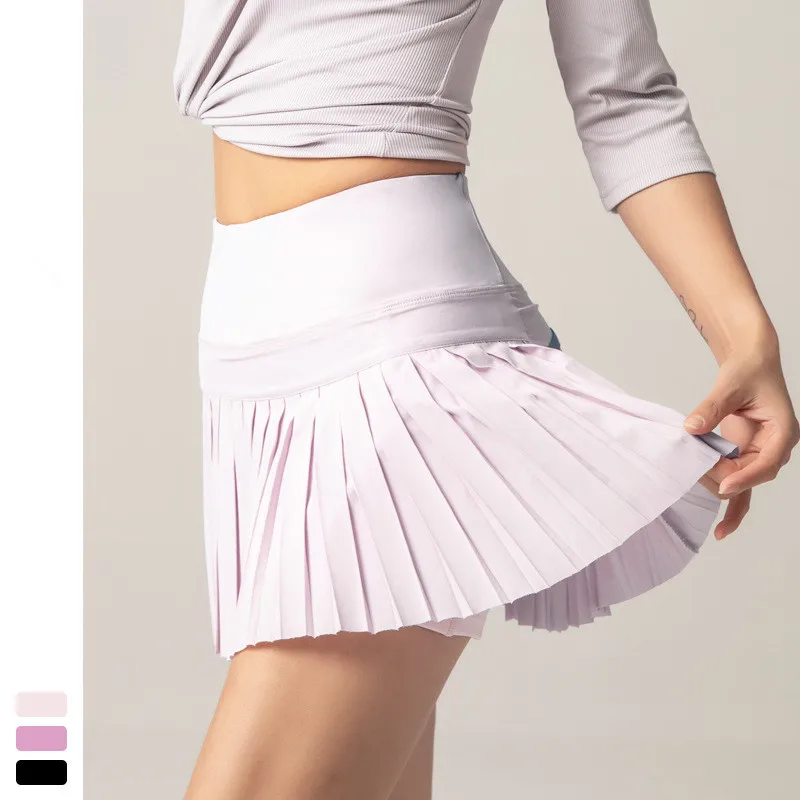 

Women High Waist Double Layer Pleated Skirt Sports Golf Tennis Skirts Gym Fitness Running Yoga Soft Short Athletic Workout Skort