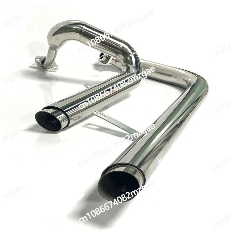 

Motorcycle exhaust pipe modification XV125 XV250 retro stainless steel exhaust pipe