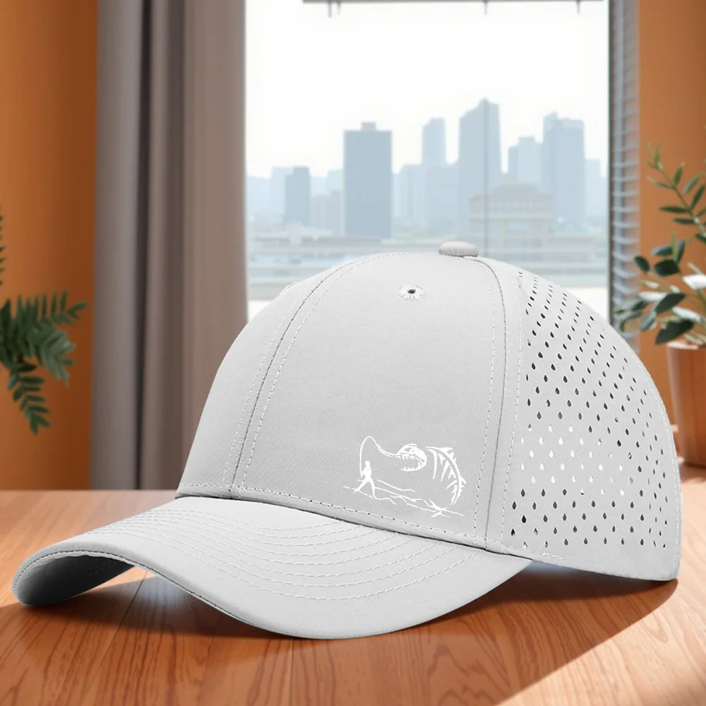 2026 Neue Modische Gebogene Trucker-Kappe mit Angelmotiv, Sommer-Mesh-Atmungsaktive Baseballkappe für Outdoor-Aktivitäten, Gorras Hombre – Detail 3