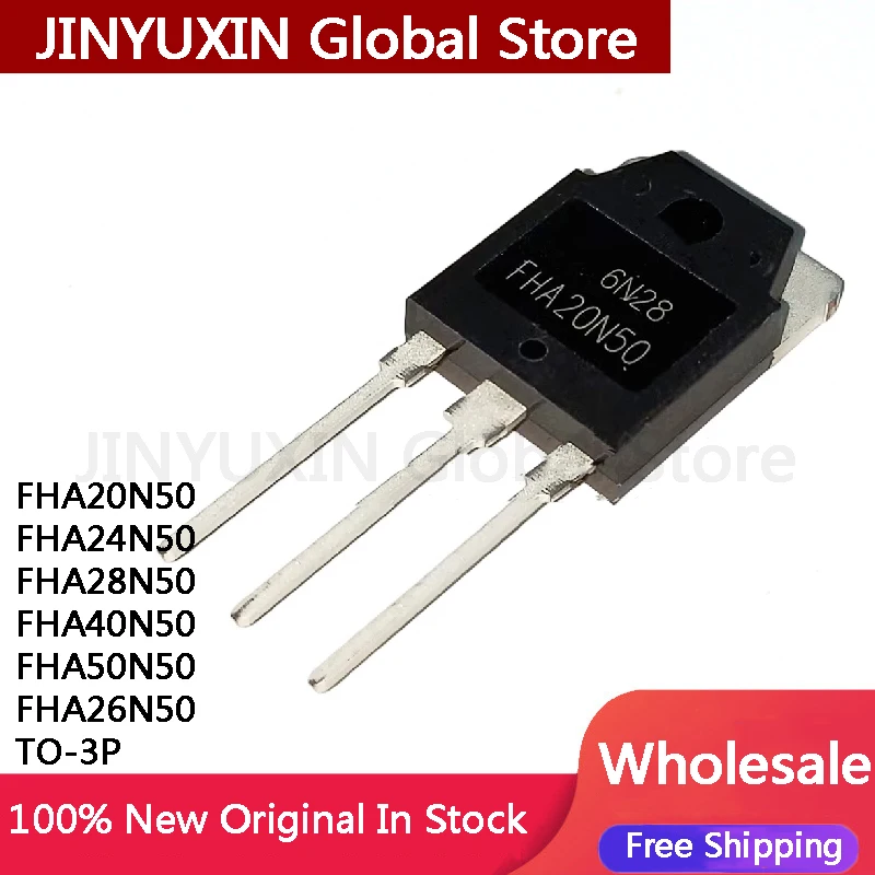 MXY 5Pcs FHA20N50 FHA24N50 FHA28N50 FHA40N50 FHA50N50 FHA26N50 TO-3P IC Chip In Stock Wholesale