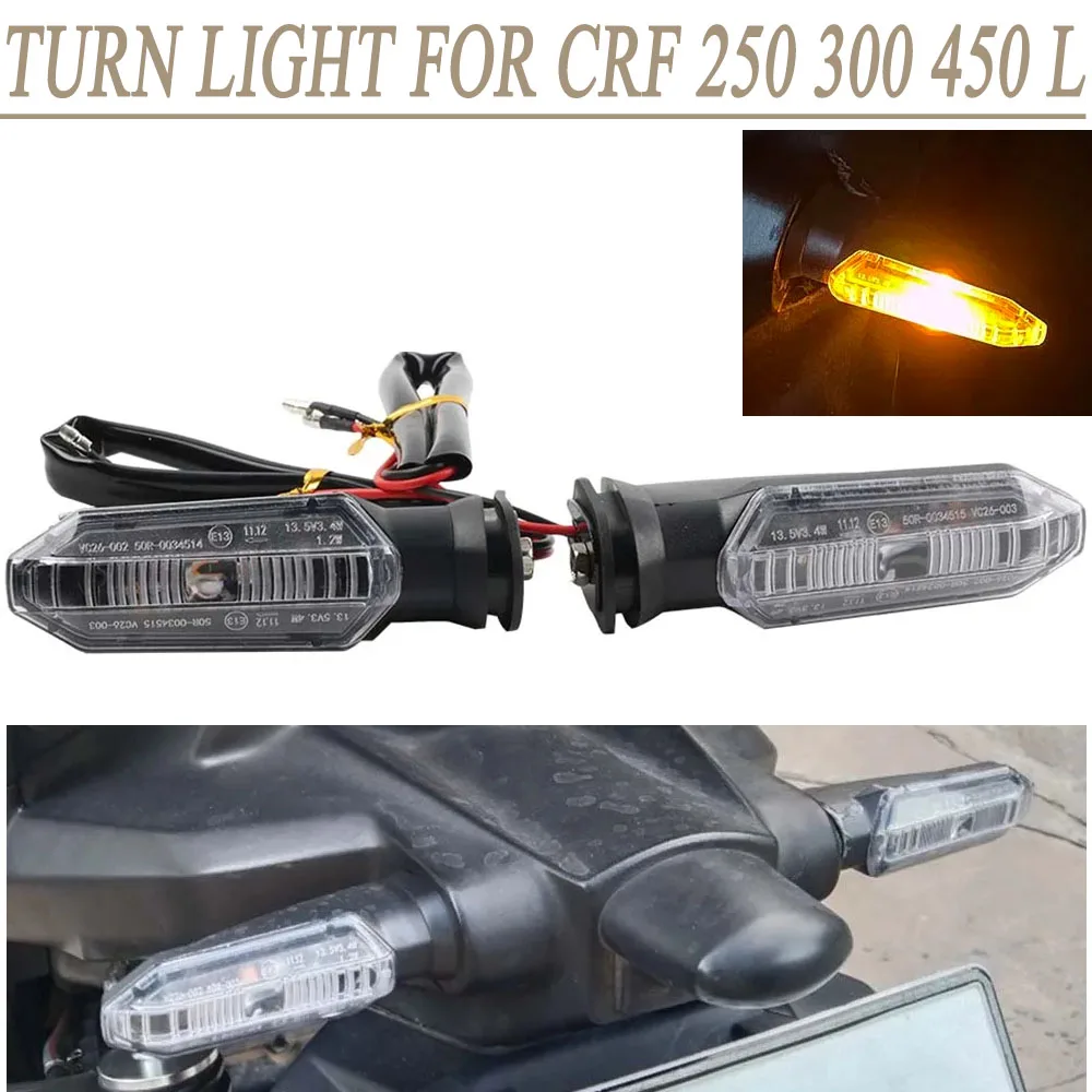 For HONDA CRF300l CRF250L CRF 250L 300L RALLY CRF450L CRF 450L 2023 2022 2021 Turn Signal Indicator Lights led Motorcycle