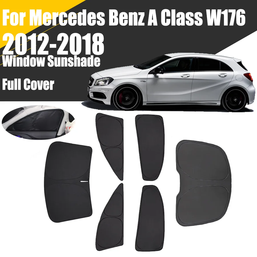 

Custom Full Cover Car Window Sunshade For Mercedes Benz A Class W176 2012 - 2018 Privacy Blind Curtain Front Windshield 2016