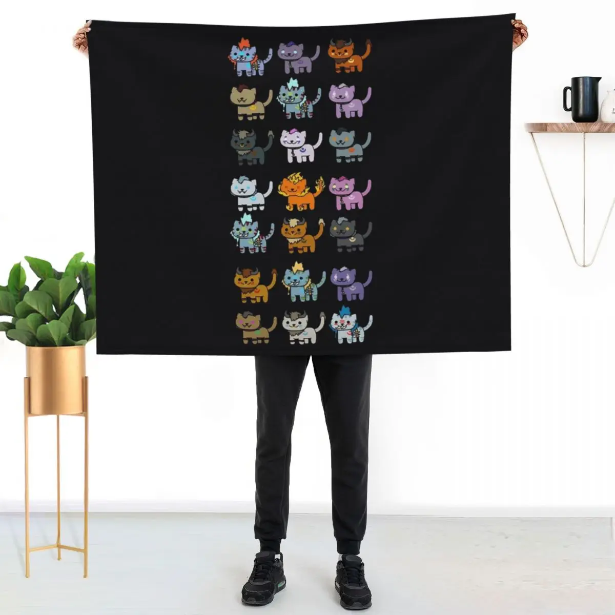 

Neko Atsume Feral Druid Todos Throw Blanket Soft Warm Blanket Gift for Grandparents