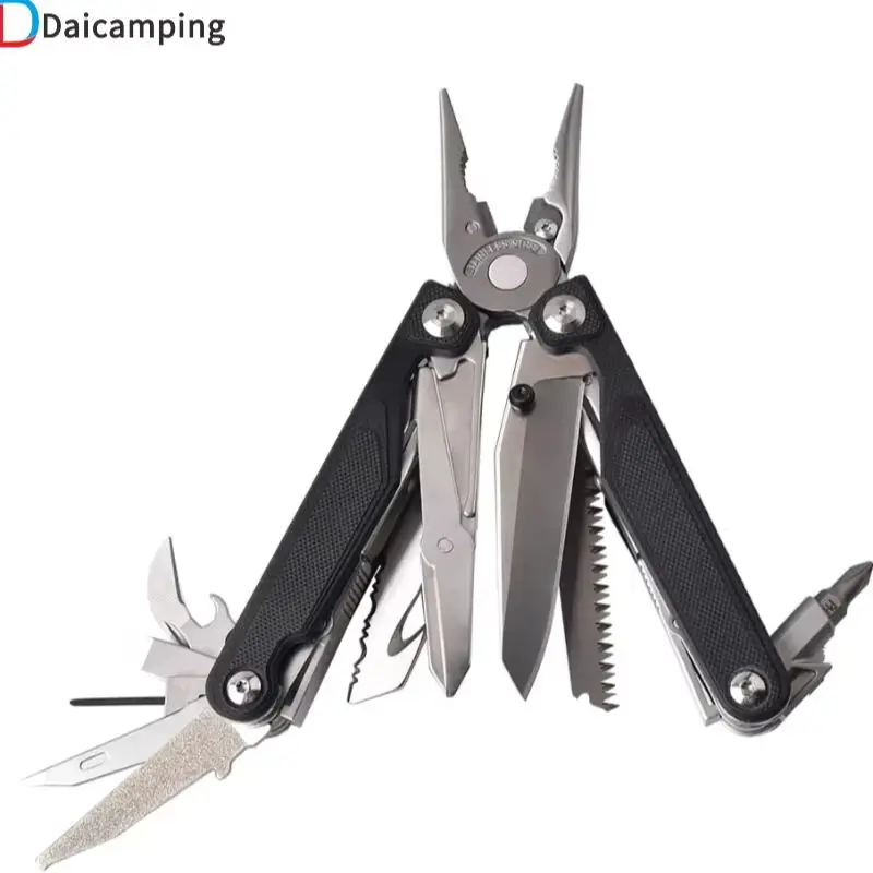 

Daicamping DL7 Titanium alloy G10 Stainless Handle Outdoor Multi-tools Set Folding Knife EDC Multi Tools Pliers Hand Tools Set