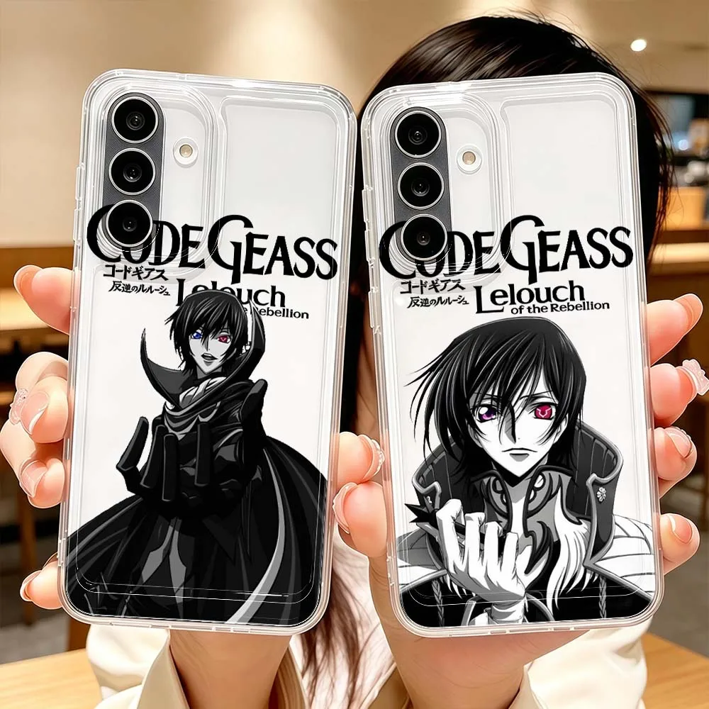 Anime CODE GEASS Rebellion Cover For Samsung Galaxy A71 A57 A56 A55 A54 A53 A51 A17 A16 A07 A06 A05 Transparent Phone Case