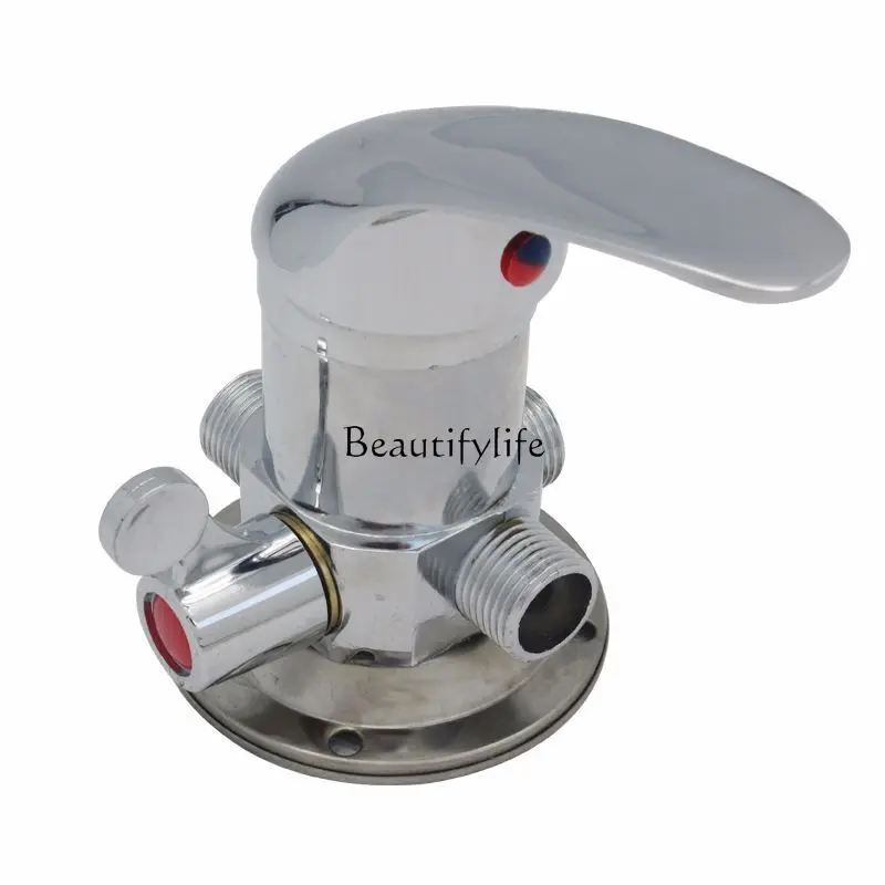 

*Solar water heater mixing valve with three outer wires and double inner wires, with water cold and hot surface-mounted mixing