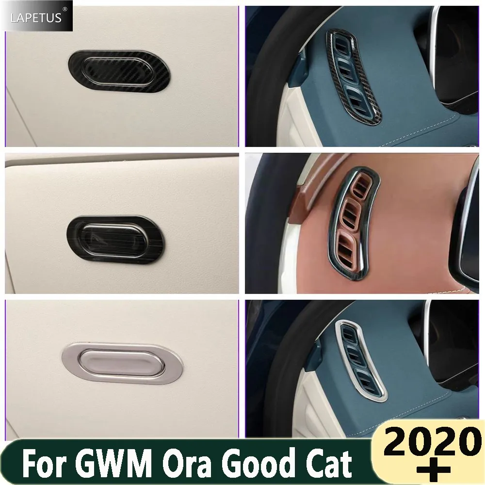 

Car Interior Accessories Dashboard Side Air Outlet Vent / Glove Storage Handle Box Cover Trim For GWM Ora Good Cat 2020 - 2024