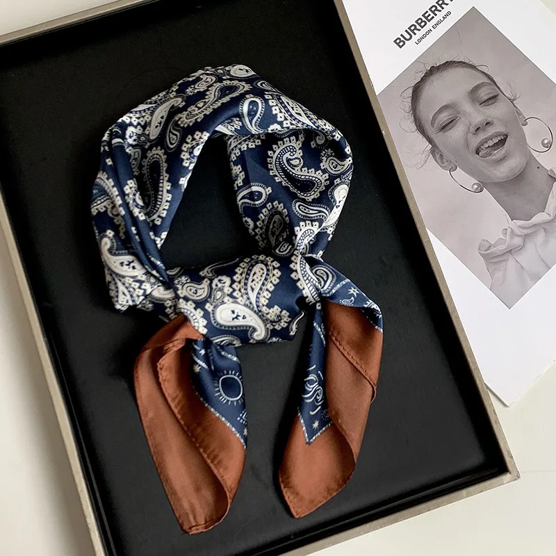 

Premium Silk Square Scarf for Women UV Sun Protection Neck Wrap Spring Summer Autumn Versatile Fashion Lightweight Breathable